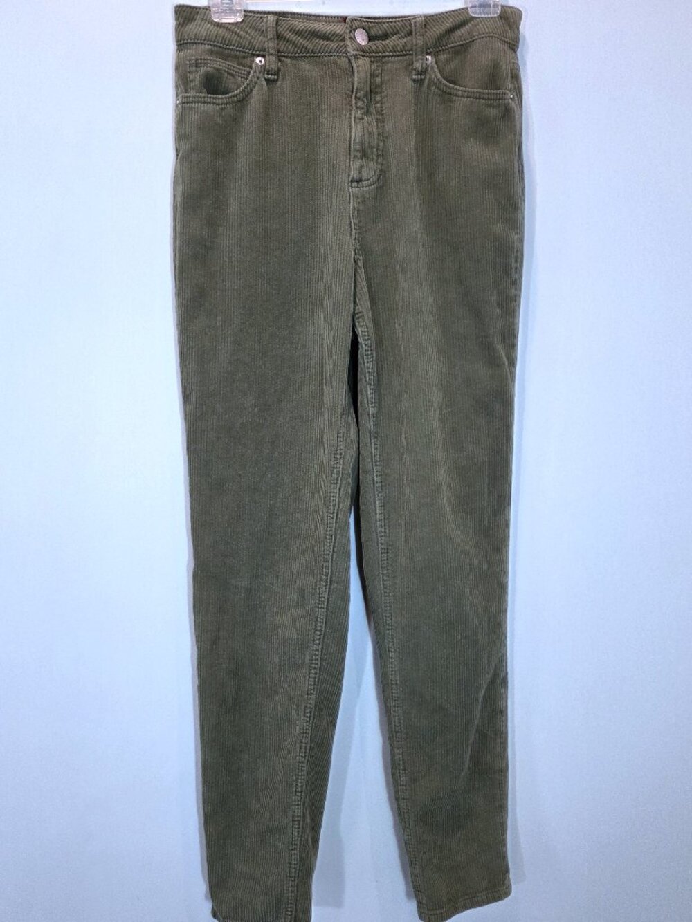Urban Outfitters Mom High-Rise Sage Green Corduroy Cigarette Pants Size 25